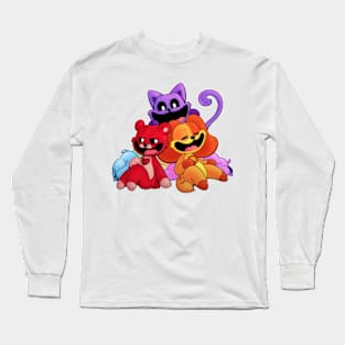 Friend Cat And New Catnap smiling critters Long Sleeve T-Shirt